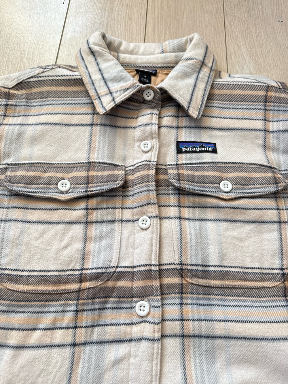 Patagonia Women’s Insulated Fjord Flannel Jacket Shacket (S) Organic Cotton EUC - Picture 4 of 14